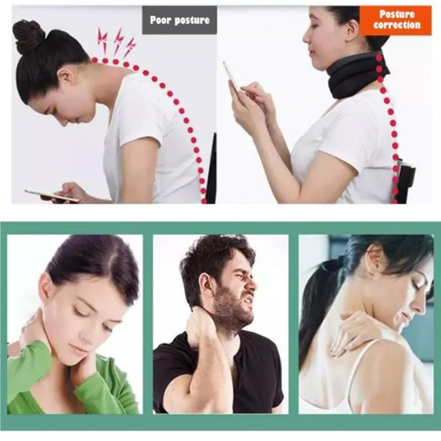 CerviRelief correcto para cuello profesional